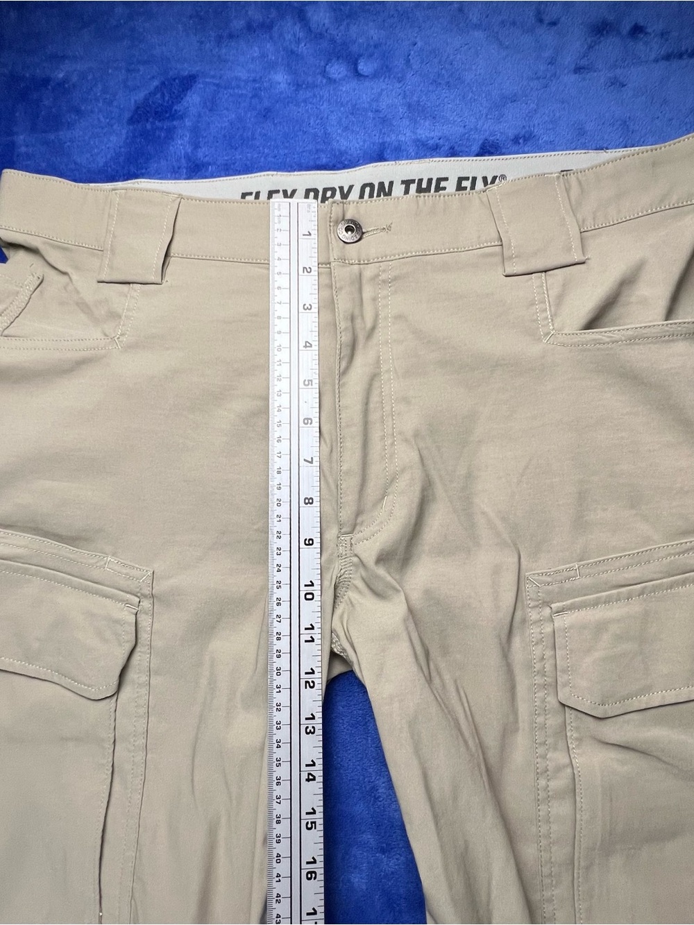 Duluth Trading Flex Dry On The Fly Cargo Pants Mens 38x30 Beige Relaxed Outdoor - Picture 5 of 11